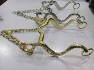 Bocado Occidental Personalizable para Caballo, Bocado de Dragón con Varillas de Acero Inoxidable Cromado y Chapado en Oro para Productos Ecuestres - Product Image 4