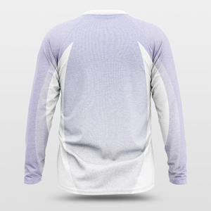 Jersey Deportivo Personalizado Morado con Diseño de Nube, Manga Larga y Corte Holgado - Product Image 2