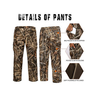 Pantalon de chasse d'extérieur camouflage pour hommes, tissu imperméable et coupe-vent, avec des caractéristiques tactiques et un service OEM élégant - Product Image 3