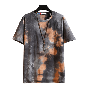Top Trending Men's <b>Tie</b> Dye T Shirts Short Sleeve Crew Neck Loose Fit Cotton Jersey Summer Casual Streetwear Acid Washed T-shirt - Product Image 3