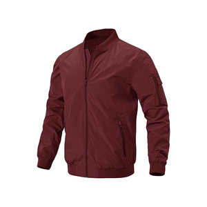 Chaquetas de talla grande para hombre, chaqueta de bombardero cortavientos ligera de golf en blanco impermeable informal para hombre - Product Image 5