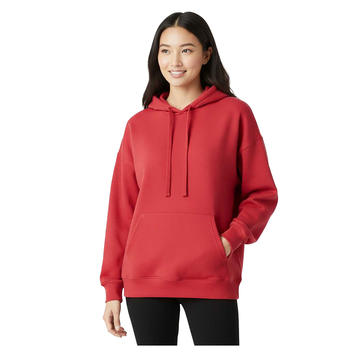 thumbnail image 2 of Women's Plus Size Batwing Sleeve V Neck Hoodie Casual Oversized Pullover Top For Effortless Style And Comfort 2 of 13