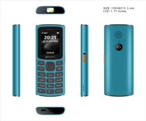 중국 오리지널 저렴한 중고 저방사선 다이얼 통화 녹음 기능 휴대 전화