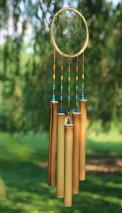 Carillón de viento de bambú auténtico hecho en Vietnam Material flexible de diseño sostenible disponible para pedidos a granel - Product Image 3