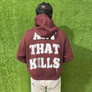 Pull à capuche en éponge française 100% coton personnalisé pour hommes garçons Street Wear épaule tombante lourde pour impression bouffante - Product Image 3