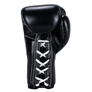 2025 couleur noire avec propre logo Faites votre propre conception unique Gants de boxe personnalisés en cuir de vachette véritable PAR AMAZING INDUSTRIES - Product Image 4