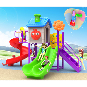 Sân chơi ngoài trời thiết bị cho trẻ em rừng phòng tập thể dục với nhựa trượt cho vui chơi giải trí công viên trường Gardens daycare chơi Set - Product Image 2