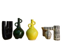 Figura Decorativa de Cerámica Esmaltada Marroquí con Diseño Animal para el Hogar