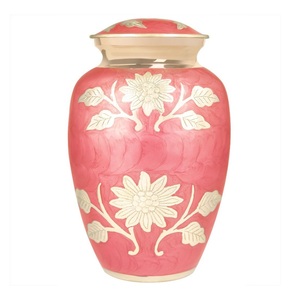 Urne funéraire de conception luxueuse de vente chaude urnes de crémation adultes de concepteur de couleur argentée pour le pot de cendres humaines - Product Image 2