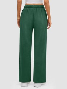 New Arrival <b>Women's</b> 100% Cotton <b>Fleece</b> Flare Jogger Sweat <b>pants</b> Baggy Wide Straight Leg <b>Pants</b> for <b>Women</b> - Product Image 3