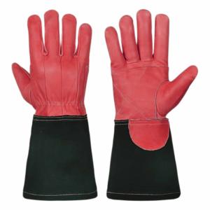 Guantes de Seguridad de Cuero de Alta Calidad Personalizados Resistentes al Calor para Soldador Tig, Guantes de Cuero de Manga Larga para Soldadura de Pakistán - Product Image 3