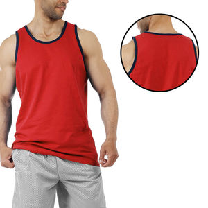 Impreso de buena calidad por el fabricante Diseño único última moda personalizada Hombres Tank Top - Product Image 6