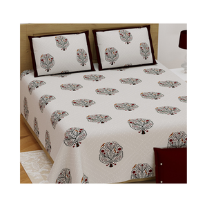 Ensemble de literie pour enfants spécial 100% coton brodé floral Queen avec sérigraphie écologique et finition artisanale - Product Image 2