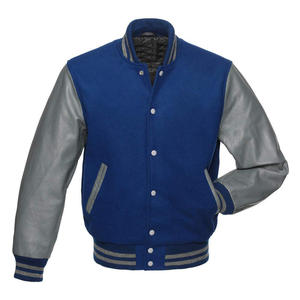Vestes universitaires pas chères 100% cuir et tissu en laine Produit de haute qualité Vêtements de baseball pour hommes en plein air OEM Fournisseur en gros faible MOQ - Product Image 5