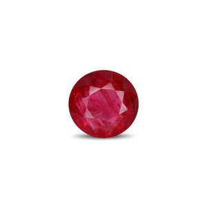 Spinelle synthétique rouge facettée de 1,65 carat, 8 mm de hauteur, 1 mm de diamètre de trou, 1,5 mm de taille, traitée thermiquement pour la décoration - Product Image 1