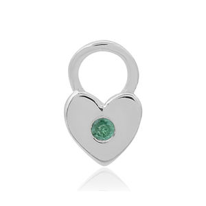 เครื่องประดับนำโชครูปหัวใจ CZ สีเงิน925มีเสน่ห์สำหรับผู้หญิงเครื่องประดับแฟชั่นขายส่ง - Product Image 1