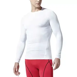 Chemise de compression à manches longues pour homme, haut de qualité supérieure, mma, protection contre l'éruption cutanée, vente en gros, ODM, 2022 - Product Image 4