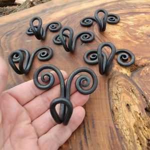 Heavy Duty Decorative Cast Iron <b>Wall</b> Hook <b>For</b> Hanging Coats Towels Hats <b>Keys</b> And Jackets With Rustic Farmhouse Style - Product Image 5