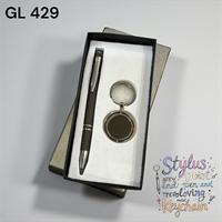 Nouveauté : Ensemble cadeau d'entreprise de luxe avec stylo noir et porte-clés, cadeaux de remise de diplôme d'entreprise, promotions commerciales, Noël, Nouvel An
