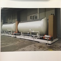 Estación Móvil de GLP de Alta Calidad 2A, Tanque de 20 M3, Bomba Acoplada de 8 Etapas, Presión de 18/26 Bar, Dispensador de Boquilla Única para Llenado de GLP
