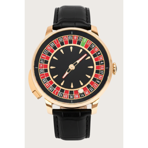 Montre automatique pour homme en or rose, série Casino, cadran ovale Roulette, boîtier tonneau de luxe 47 mm, fonction lumineuse, montre-bracelet sportive - Product Image 1