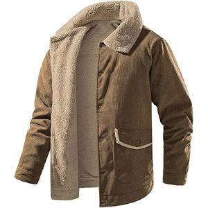 Veste vintage en coton pour hommes avec logo personnalisé Design hivernal double fermeture éclair Veste vintage en coton 100% - Product Image 2