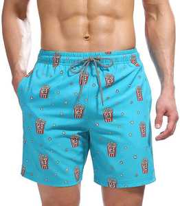 OEM Sporty Anti-UV Quick Dry Shorts for Men Drawstring Knee Length Loose Shorts Outdoor Athletic Beach - Product Image 2