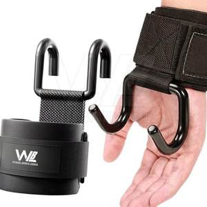 Durable avec crochets en acier pour le levage Poignée de musculation réglable pour Gym Fitness Workout Gym Haltérophilie Crochets - Product Image 5