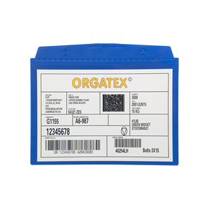 Portadocumenti autoadesivo, DIN A4 orizzontale, Blu, 10 pz. / Confezione.- SDSK/4110-03 - Product Image 2
