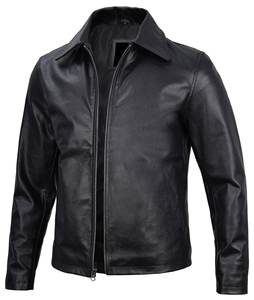 Chaqueta de cuero genuino original para hombre, chaqueta clásica de moda para motociclista, estilo motocicleta, colección de calle alta de lana, hecha en Pakistán - Product Image 5