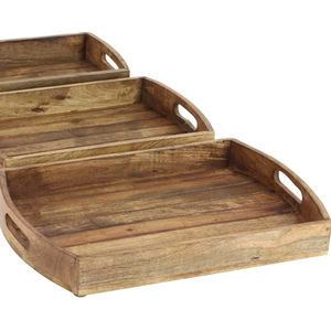 Customized Wooden Serving <b>Tray</b> From India for Home Hotel and Restaurant Use and Stylish <b>With</b> Bone Material for Food Serving - Product Image 1