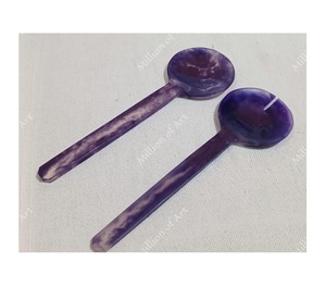 Cuchara de ensalada de resina de tamaño personalizado de alta calidad, herramienta de cocina para el hogar ecológica, diseño de Color único 2025 Apto para lavavajillas - Product Image 1