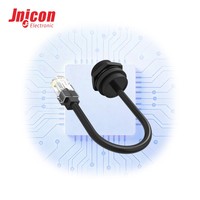 Connecteur étanche IP68 RJ45 M19 USB Ethernet pour communication de données réseau extérieure RoHS
