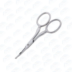 Logo personnalisé Marque privée Ciseaux à sourcils droits et pointus de haute qualité Ciseaux à ressort en acier inoxydable multicolore de haute qualité - Product Image 3