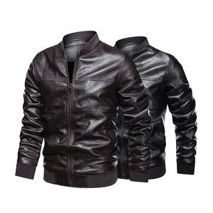 Venta al por mayor más tamaño líder elegante chaqueta de cuero de invierno los hombres a prueba de agua para los hombres - Product Image 1