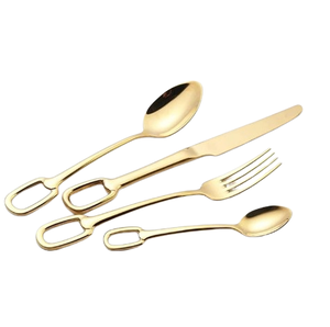 Cubiertos con mango de cristal hechos a mano, cubiertos de plata pulida, cubiertos para el hogar, cocina, boda, cuchara, tenedor, cuchillo, Decoración de mesa - Product Image 5