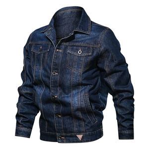 Chaquetas vaqueras para hombre de nuevo diseño, Chaquetas vaqueras lisas de alta calidad, nueva moda, venta al por mayor, Chaquetas vaqueras para hombre de temporada de invierno - Product Image 1