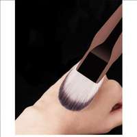 Pinceau à fond de teint angulaire personnalisé, série Hourglass, pinceaux de maquillage professionnels de luxe vegan, vente en gros d'usine