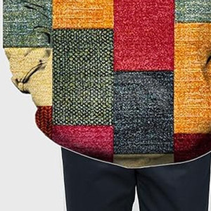 Sudaderas con Capucha de Bloques de Color Holgadas para Hombre, Cálidas para Invierno, Uso Casual, Logotipo Personalizado para Adultos, Tinte Liso - Product Image 6