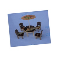 Ensemble chaise et table miniatures en bois de qualité supérieure pour décoration d'intérieur Showpiece et jouet pour enfants