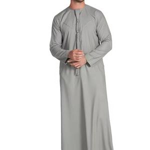 Nouvelle meilleure mode, robe islamique de luxe Thawb Jubba pour hommes, Thobe musulman, vente en gros à bas prix - Product Image 6