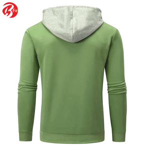 Sudaderas con capucha y sudaderas de algodón 100% de alta calidad para hombre Estilos de manga larga Suave Cómodo Cremallera completa Teñido liso para invierno - Product Image 2