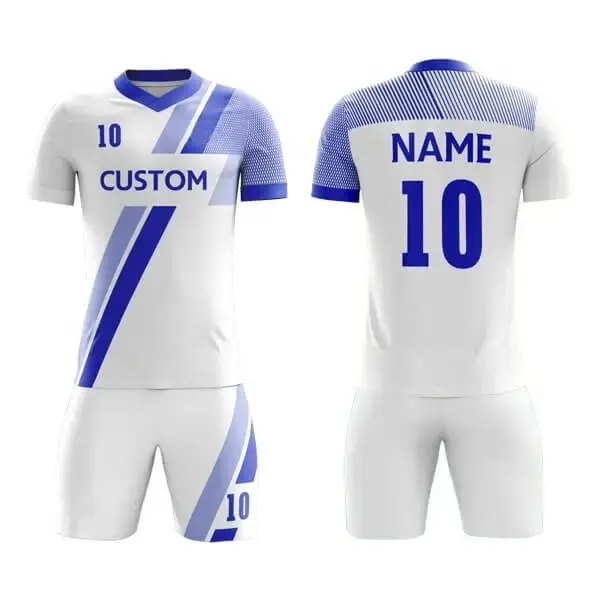 Personalizar sublimación kits de fútbol con recorte frontal caliente fútbol Jersey personalizado sublimado deporte fútbol uniforme