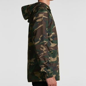 Veste coupe-vent sur mesure OEM, veste zippée, polyester, manches longues, coupe-vent, randonnée en plein air, veste coupe-vent pour homme - Product Image 6