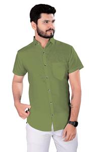Vente en gros Chemise à manches longues en satin menthe pour hommes, vêtement de travail professionnel sans repassage, anti-rides, respirant et décontracté avec col - Product Image 4