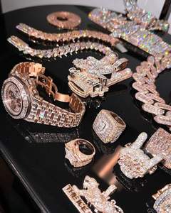 Colgante de Cadena Hip Hop de Plata de Ley 925 con Moissanita VVS Deslumbrante, Diseño Personalizado de 2-4 Pulgadas, Complemento Perfecto para Niños - Product Image 4