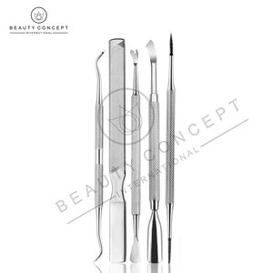 Empujador de cutículas de piel muerta de acero inoxidable para eliminar uñas, juegos de empujador de cutículas de uñas de doble extremo ambiental por concepto de belleza - Product Image 3