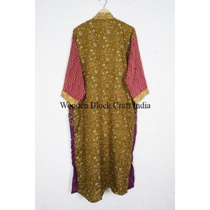 Elegante y Hermoso Kimono Largo de Seda, Bata de Dormir, Cubre Bikini, Ropa de Maternidad, Ropa de Playa de Verano, Uso Doméstico, Otoño, Primavera, Floral - Product Image 5