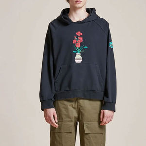 OEM Service Personnalisé Lavage À L'acide Coton Coréen Sweats À Capuche Polaire Avec Impression Numérique Street Style Long Longueur En Gros - Product Image 2