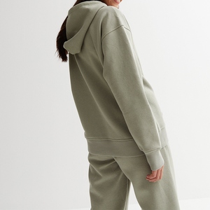 Nueva llegada moda mujer sudaderas con capucha mujer manga larga con bolsillos Henley pulóver sudaderas con capucha Tops para damas - Product Image 4